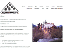 Tablet Screenshot of oregonwoods.com